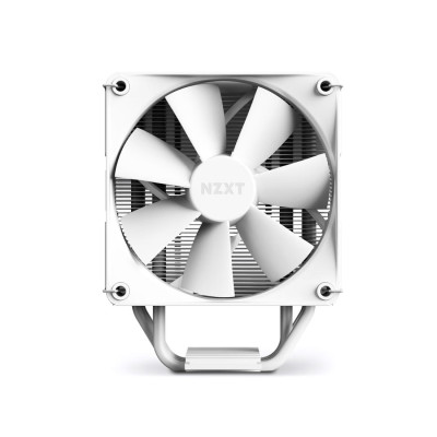 Кулер для процессора, NZXT, T120, RC-TN120-W1, Intel: 1700/115X/1200, AMD: AM5/AM4, TDP 125W, 1*120мм F120P Static Pressure Fan, 500-1800 + 300 об/мин, 21.67-78.02 CFM, 17.9-30.6 dB(A), 4-pin PWM, 66*120*159мм, Белый
