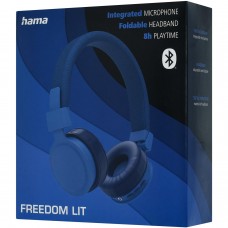 Беспроводная стереогарнитура Hama Freedom Lit, 00184086, синий 