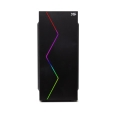 Компьютерный корпус, XG, Galaxy, ATX/Micro ATX, USB 2.0x2,HD-Audio+Mic, Высота процессорного кулера 150мм, Длина VGA до 330мм, 2*3.5"/2*2.5", Толщина 0.4мм, 340x180x410мм, RGB, Без Б/П, Черный