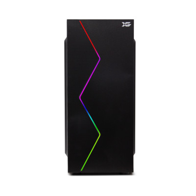Компьютерный корпус, XG, Galaxy, ATX/Micro ATX, USB 2.0x2,HD-Audio+Mic, Высота процессорного кулера 150мм, Длина VGA до 330мм, 2*3.5"/2*2.5", Толщина 0.4мм, 340x180x410мм, RGB, Без Б/П, Черный