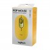 Мышь Logitech POP, Желтый Mouse Wireless optical, 4 buttons, 1000-4000dpi, BT, (910-006546) USB, Blast