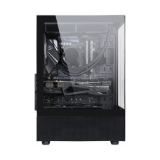 Компьютерный корпус, Formula V, Crystal Z1+ Black, ATX/micro ATX/mini-ITX, USB Type C/3.0/2.0, HD-Audio+Mic, Кулер 3*120мм ARGB, Высота процессорного кулера до 165мм, Длина VGA до 300мм, 1*3.5"/2*2.5", Толщина 0,5мм, 346x212x487мм, Без Б/П, Чёрн