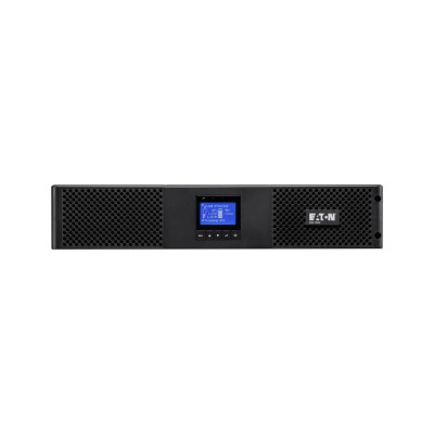 Источник бесперебойного питания, Eaton, 9SX3000IR, Онлайн, Стоечный 19" 2U, Мощность 3000ВА/2700Вт, Диапазон работы AVR: 200-276В (с возможностью регулировки до 140-276В), Бат.: 12В/9 Ач*6шт., Чистая синусойда, 9 вых.: 8 IEC C13 (10А) и 1 IEC C19 (16