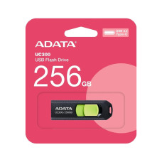 USB-накопитель, ADATA, ACHO-UC300-256G-RBK/GN, 256GB, USB 3.2