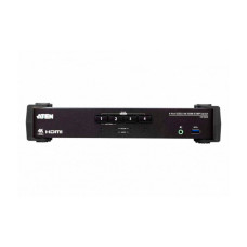 КВМ-переключатель настольный, ATEN, CS1824-AT-G, 4-Port, USB 3.0, 4K HDMI, KVMP Switch, W/EU Cord