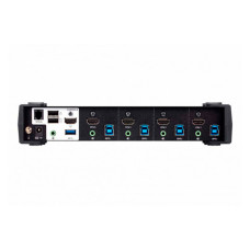 КВМ-переключатель настольный, ATEN, CS1824-AT-G, 4-Port, USB 3.0, 4K HDMI, KVMP Switch, W/EU Cord