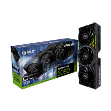 Видеокарта, PALIT, RTX5080 GAMINGPRO OC 16GB (4710562244922), (NE75080S19T2-GB2031A), GDDR7, 256bit, 3-DP, HDMI, 331.9*127.1*60 мм, Цветная коробка