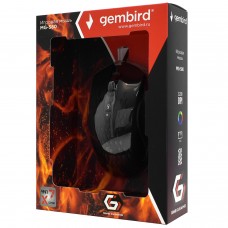 Мышь Gembird MG-580, Optical, 800-3200 dpi, USB, Черный 