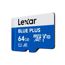 Карта памяти Lexar Blue plus LMSBLPL064G-BNANG 64GB + адаптер Карта памяти Lexar Blue plus LMSBLPL064G-BNANG 64GB + адаптер