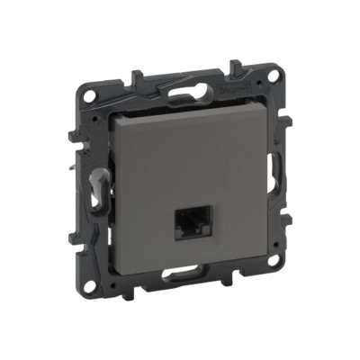 Информационная розетка одинарная, Legrand Niloe Step, 863363, RJ45 Кат.6 UTP Алюминий
