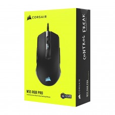 Мышь Corsair, M55 RGB PRO, Optical, 12400 dpi, USB, Черный 