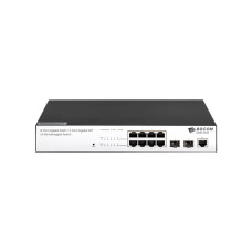 Коммутатор, BDCOM, S2500-8T2S, Управляемый L3-lite, 8 портов 10/100/1000M RJ45, 2 порта 1000М SFP, Без вентилятора, Настольный/стоечный