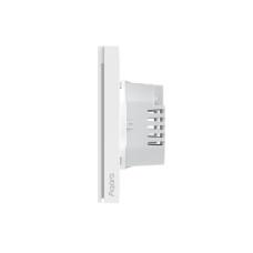 Настенный выключатель одноклавишный, Aqara, Smart Wall Switch H1 (With Neutral, Single Rocker), WS-EUK03, 86 х 86 х 37,55 мм, Zigbee 3.0, Напряжение питания: 100 - 250 В~, 50/60 Гц, Максимальная нагрузка: 2000 Вт, 0°С…+40°С, Для работы устройства требуетс