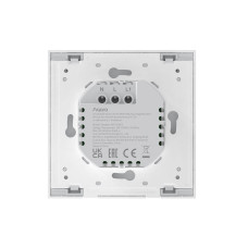 Настенный выключатель одноклавишный, Aqara, Smart Wall Switch H1 (With Neutral, Single Rocker), WS-EUK03, 86 х 86 х 37,55 мм, Zigbee 3.0, Напряжение питания: 100 - 250 В~, 50/60 Гц, Максимальная нагрузка: 2000 Вт, 0°С…+40°С, Для работы устройства требуетс