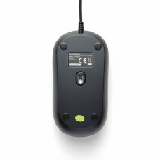 Компьютерная мышь, Delux, M232BU, Оптическая, USB, 1000dpi, Длина провода 1,6 м, Чёрная