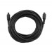 Оптический аудиокабель Cablexpert CC-OPT-7.5M, 7.5м Cable Audio, Toslink Optic Cable, black