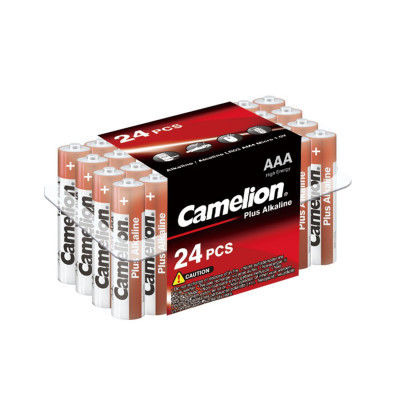 Батарейка, CAMELION, LR03-PB24, Plus Alkaline, AAA, 1.5V, 1150 mAh, 24 шт. в пластиковом кейсе