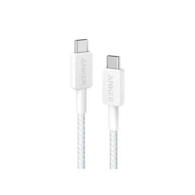 Интерфейсный кабель, Anker, 322 (A81F6G21), USB-C to USB-C,2М, Белый