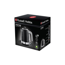 Чайник электрический, Russell Hobbs, 24361-70, Объем 1.7л, Пластик, Защита от перегрева, Выключение при снятии с базы, Мощность 2400W, Черный Чайник электрический, Russell Hobbs, 24361-70, Объем 1.7л, Пластик, Защита от перегрева, Выключение при снятии с базы, Мощность 2400W, Черный