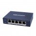 Сетевой коммутатор Hikvision DS-3E0505HP-E Switch 4 port 10/100/1000M 3xGE PoE, 1xGE Hi-PoE, 1xGb RJ45, PoE 60W, desk