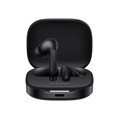 Наушники, Redmi, Buds 6, Night Black,BHR9251GL/M2429E1, Работа с одного заряда 10 часов, Длительность работы с кейсом 42 часа, Зарядный порт Type-C, Время заряда батареи кейса 2 часа, Bluetooth 5.4, Вес 5 гр (Наушники)/43,2 гр (Общий вес), Размеры 61.01*5