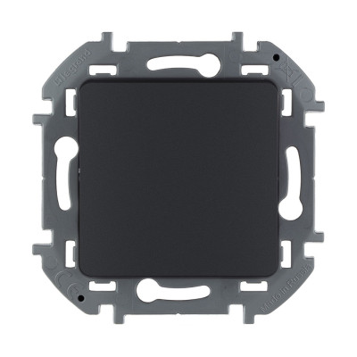 Переключатель одноклавишный, Legrand, 673653, Inspiria 10 AX 250 В антрацит