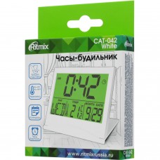 Часы с термометром Ritmix CAT-042, Белый 