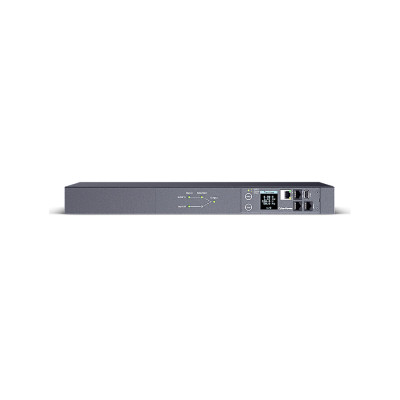 Блок распределения питания, ATS CyberPower, PDU44005 (240), Серия Switched ATS, Входной разъем IEC C20 x2, Выходной разъем IEC C19 x 2/IEC C13 x 8, Длина кабеля 3,05 м, Высота: 1U