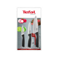 Набор ножей, Tefal, Сomfort knives K221S375, 3шт, Нержавеющая сталь, Материал ручки - пластик