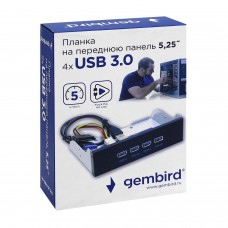 Планка 5.25 Gembird FP5.25-USB3-4A 