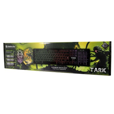 Клавиатура+мышь+коврик для мыши, USB, Defender TARK C-779, (52779) KeyBoard + mouse+pad, black