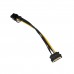Кабель SATA, Cablexpert  CC-PCIE-SATA-20CM Cable internal, data, PCIe 8pin  Sata 15pin
