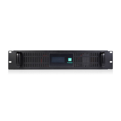Источник бесперебойного питания, SVC, RTO-1.5K-LCD, Мощность 1500ВА/900Вт, RTO-серия, Стоечный 2U, LCD\Tel.line, Smart, Диапазон работы AVR:165-275В, Бат.:12В/9Ah*2шт., Вых: 3 Shuko CEE7, Чёрный