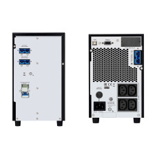 Источник бесперебойного питания, Schneider Electric, Easy UPS SRVS2KIL, Комплект: SRVSPM2KIL-1шт, SRVS72BP-9A-1шт, Онлайн, Мощность 2000ВА/1600Вт, Напольный, 230В, Вых: 4x IEC C13, Intelligent Card Slot, LCD, Extended Runtime, Бат.блок: SRVS72BP-9A, Чёрны