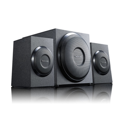 Акустическая система, Microlab, M-110, 2.1, 10Вт (5Вт+2,5Вт*2), Вход 3,5 MiniJack, Выход 2RCA, Чёрный
