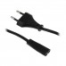 Кабель питания, PC-184/2-1.8M, 1.8м Cable power, Cablexpert (аудио-видео аппаратура, ноутбук), 2 pin, black