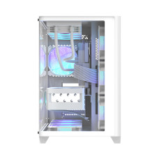 Компьютерный корпус, Formula V, Crystal U2 Floe White, ATX/micro ATX/mini-ITX, USB Type C/3.0/2.0, HD-Audio, Кулер 4*120мм Floe ARPW, Высота процессорного кулера до 160мм, Длина VGA до 410мм, 2*3.5"/2*2.5", Толщина 0,5мм, 450x280x435мм, Без Б/П,