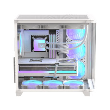 Компьютерный корпус, Formula V, Crystal U2 Floe White, ATX/micro ATX/mini-ITX, USB Type C/3.0/2.0, HD-Audio, Кулер 4*120мм Floe ARPW, Высота процессорного кулера до 160мм, Длина VGA до 410мм, 2*3.5"/2*2.5", Толщина 0,5мм, 450x280x435мм, Без Б/П,