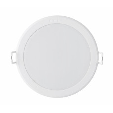 Светильник, Philips, 59448 105-7W-530lm-6500K-WH-recessed LED, MESON, Диаметр врезного отвестия 105мм, Мощность 7Вт, Световой поток 530Лм, Температура 6500К, Холодный, Цвет корпуса белый, Встраиваемый светодиод
