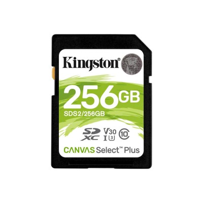 Карта памяти SDXC Kingston, SDS2/256GB, 256GB, UHS Class 10 MemoryCard SecureDigital