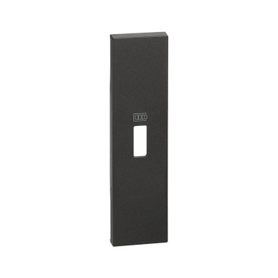 Лицевая панель Bticino KG10C Living Now USB зарядки 1 модуль черный