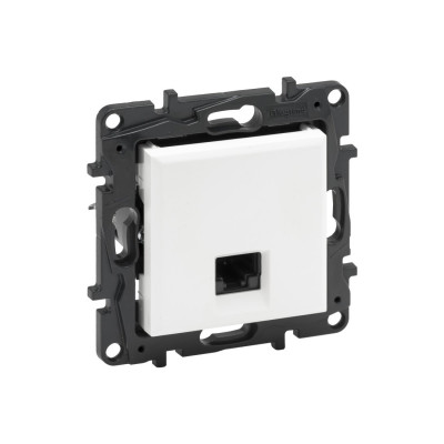 Информационная розетка одинарная, Legrand Niloe Step, 863163B, RJ45 Кат.6 UTP Белый new