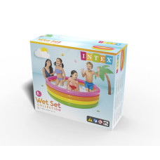 Детский надувной бассейн Sunset Glow 168 х 46 см, INTEX, 56441NP, Винил, 780л., 3+, Многоцветный, Цветная коробка