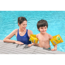 Нарукавники для плавания Wondersplash 25 х 15 см, BESTWAY, 32033, Винил, 3-6 лет, Двухкамерные, Жёлтые, Цветная коробка