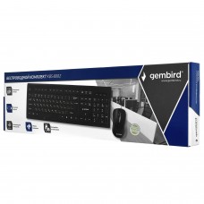 Клавиатура и мышь, USB, Gembird KBS-8002, Черный 