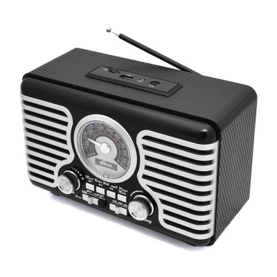 Радиоприемник Ritmix RPR-095 Silver Radio FM/AM/SW, BT/USB/mSD/AUX, 220V/Accu/2D