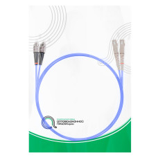 Патч корд оптоволоконный,, SC/UPC-FC/UPC MM OM4 50/125 Duplex 3.0мм 1 м, LSZH