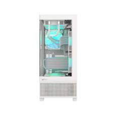 Компьютерный корпус, Formula V, Crystal E1 Cosmic White, ATX/micro ATX/ITX, USB Type C*1/3.0*2, HD-Audio, Кулер 3*120мм Floe ARPW, Высота процессорного кулера до 160мм, Длина VGA до 400мм, 2*3.5"/3*2.5", Толщина 0,7мм, 413x210x485мм, Без Б/П, Бе