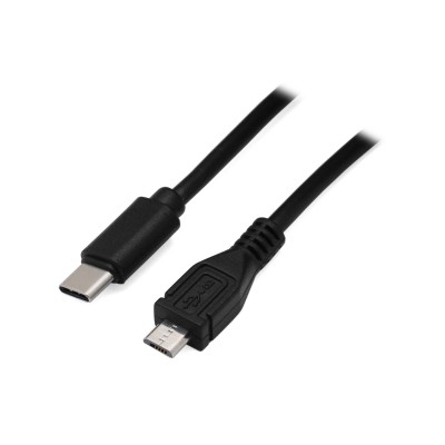 Кабель USB, Cablexpert CCP-USB2-mBMCM-6, 1.8м Cable micro USB - Type C, USB 2.0, black