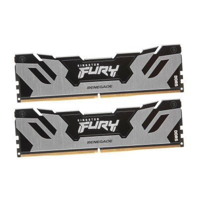 Оперативная память Kingston Fury Renegade Silver, KF564C32RSK2-48, DDR5, 48 GB DIMM kit <6400MHz> (2x24GB), CL32